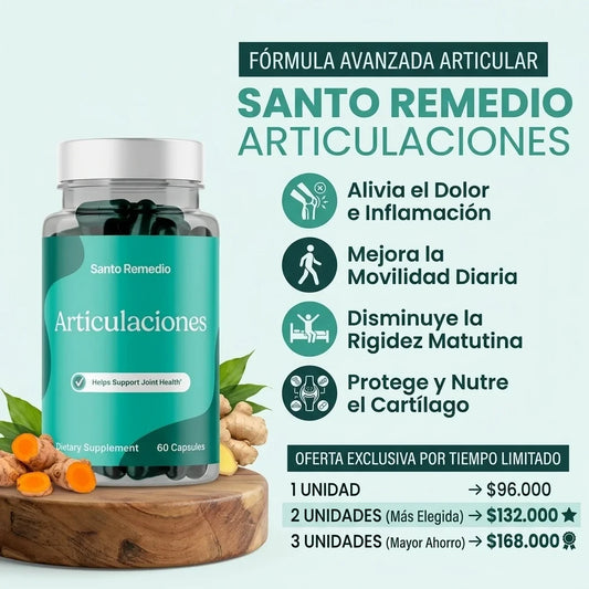 Santo Remedio Articulaciones x 60 caps